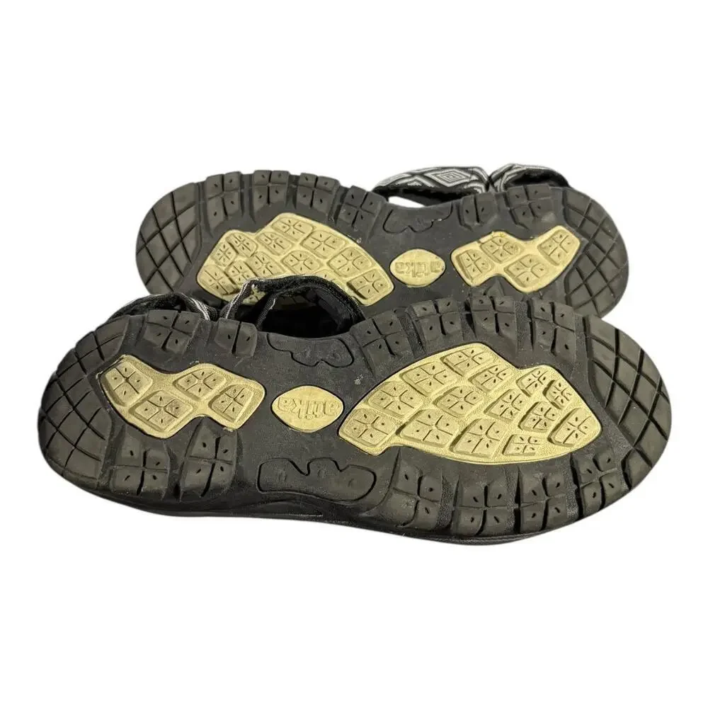 Atika Men’s Outdoor Hiking Sport Sandals Black Pattern AM1 Size 8 (EU 40)